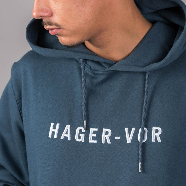 Embroidered Text Hoodie