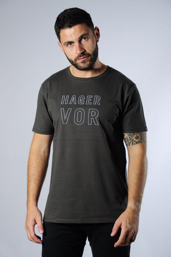 Embroidered Vor Square T-Shirt